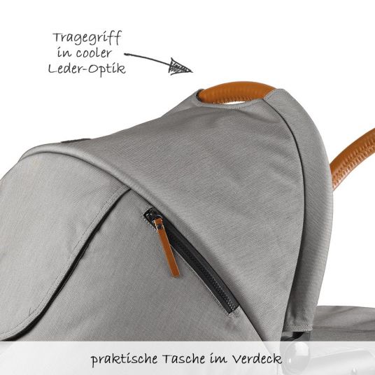 Mutsy Urban Nomad carrycot for EVO - Light Grey