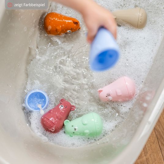 Nattou Bath splash figures set of 3 - Bear - Blue