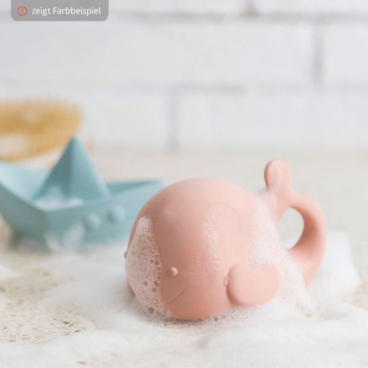 Nattou Balena giocattolo da bagno - Silicone - Blu petrolio