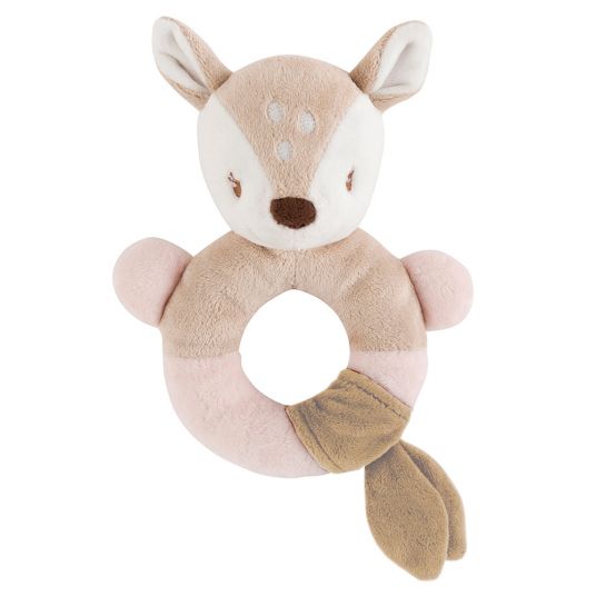 Nattou Griffin with rattle Fanny the deer