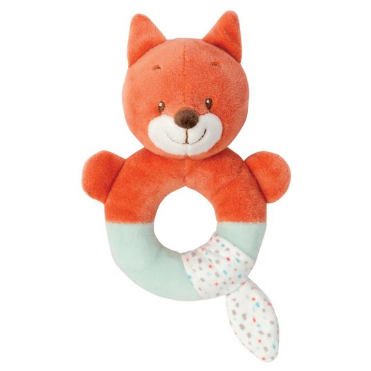Nattou Griffin with rattle Oscar the fox