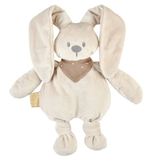 Nattou Cuddly toy Glow in the dark scarf 36 cm - Lapidou rabbit - Sand