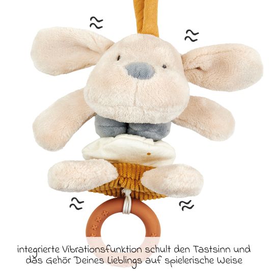 Nattou Cuddly toy with vibration function - Charlie the dog