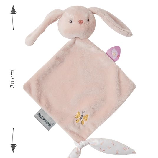 Nattou Mini cuddle cloth - Pomme the bunny