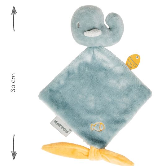 Nattou Mini cuddle cloth - Sally the whale
