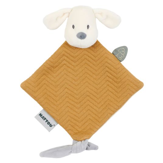 Nattou Mini-Schmusetuch 30 cm - Hund Charlie - Caramel