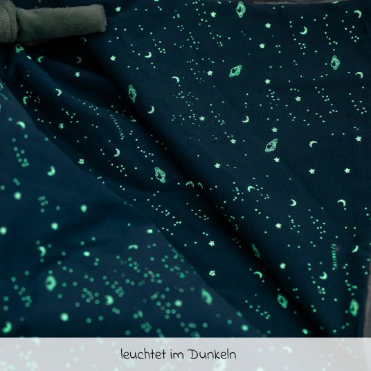 Nattou Schmusetuch Glow in the dark 28 cm - Hase Lapidou - Coppergreen