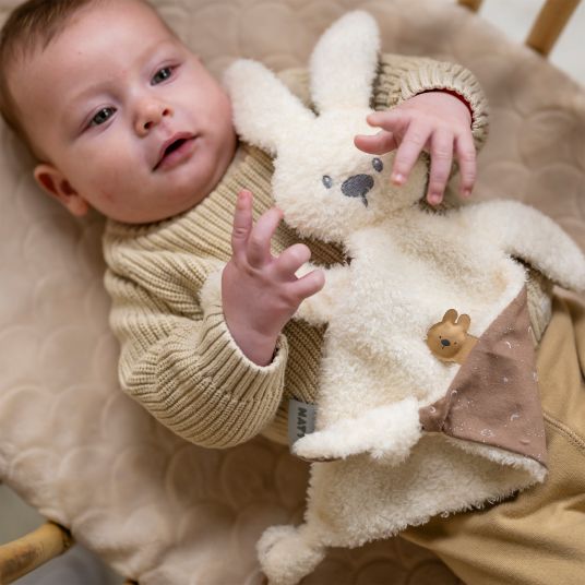 Nattou Panno per coccole fosforescente 35 cm - Coniglietto Lapidou - Vaniglia