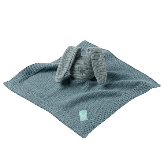Nattou Knitted cuddle cloth bunny Lapidou 32 cm - Coppergreen