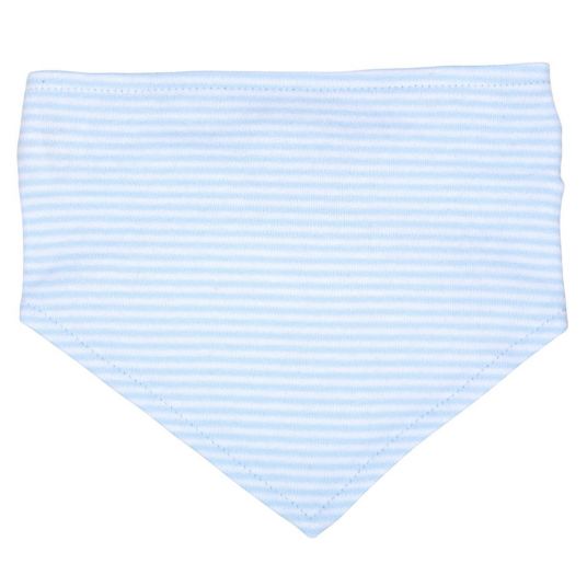 Natubini Triangle scarf - stripes - light blue