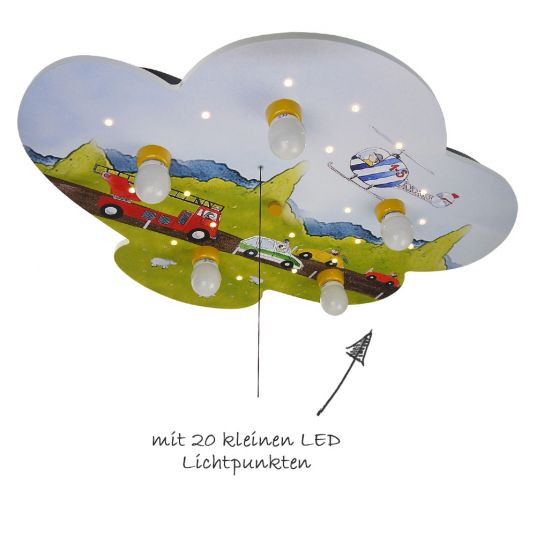Niermann Ceiling light cloud XXL - Cars