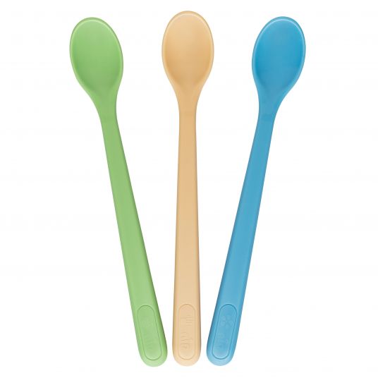 Nip Feeding spoon 3 pack long - Colorful
