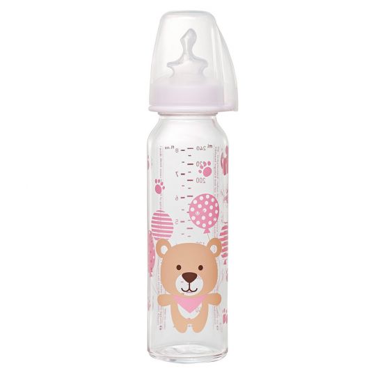 Silikon-Sauger Milch Baby Flasche nip Weithalsflasche aus PP 260 ml  inkl 