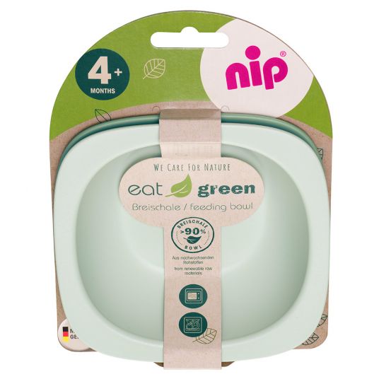 Nip Breischale 2er Pack eat green - aus nachwachsenden Rohstoffen - Grün