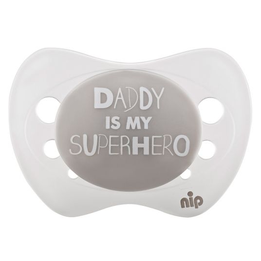 Nip Schnuller Limited Edition 0-6 M - Daddy is my Superhero