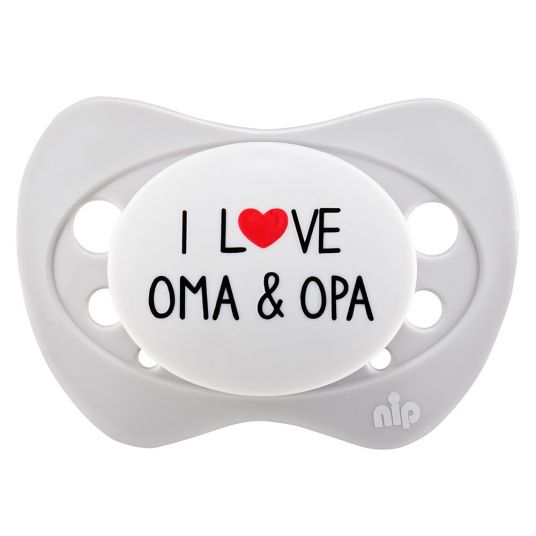 Nip Schnuller Limited Edition I Love  Oma & Opa 