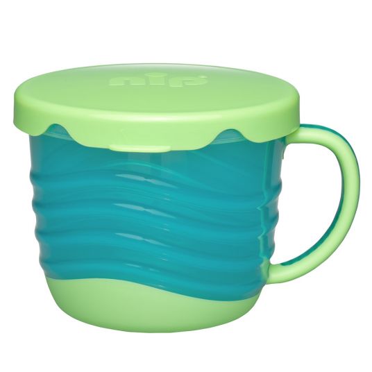 Nip Snack Box & Drinking Cup 2in1 - Turquoise Green