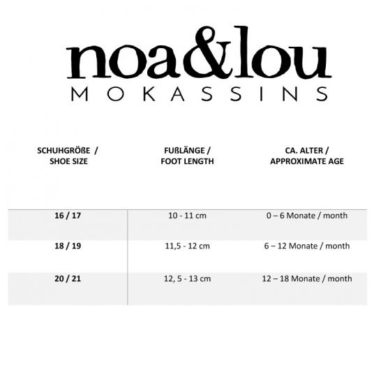 Noa & Lou Baby moccasins - Joe - size 16/17