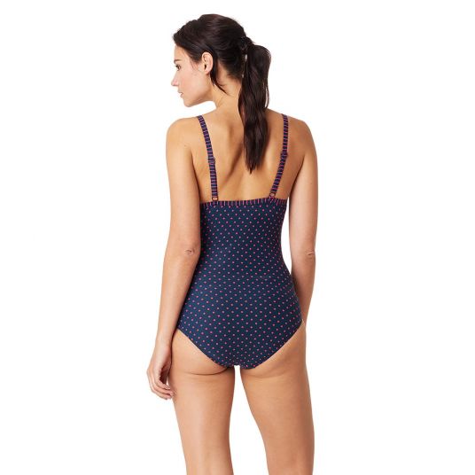 Noppies Swimsuit Tess - dots dark blue - size XS/S