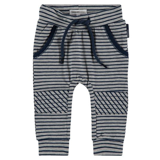 Noppies Pants Karlum - striped gray navy - size 62