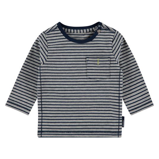Noppies Long sleeve shirt Kaub - stripes gray blue - size 62