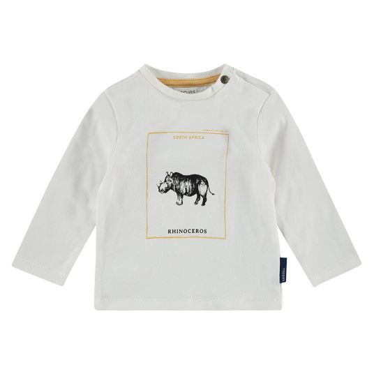 Noppies Long sleeve shirt Larose - Rhinoceros White - size 62