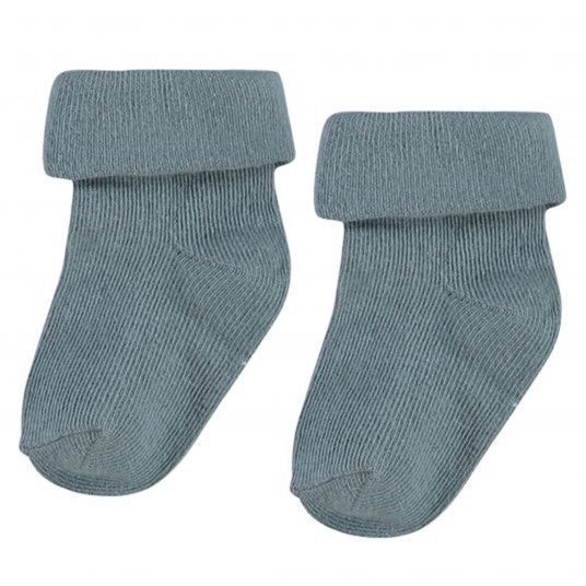 Noppies Socken 2er Pack - Dot Grün - Gr. 0 - 3 Monate