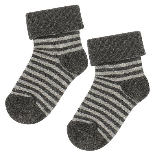 Noppies Socken 2er Pack - Iruna Grau - Gr. 0 - 3 Monate