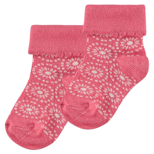 Noppies Socken 2er Pack - Mechau Rosa Pink - Gr. 0 - 3 Monate