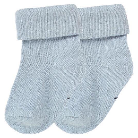 Noppies Socks 2 Pack - Napoli Stars Grey Blue - Size 0 - 3 months