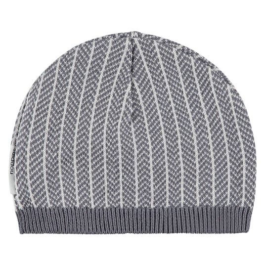 Noppies Knitted cap Kastl - Grey - Size 0M-3M
