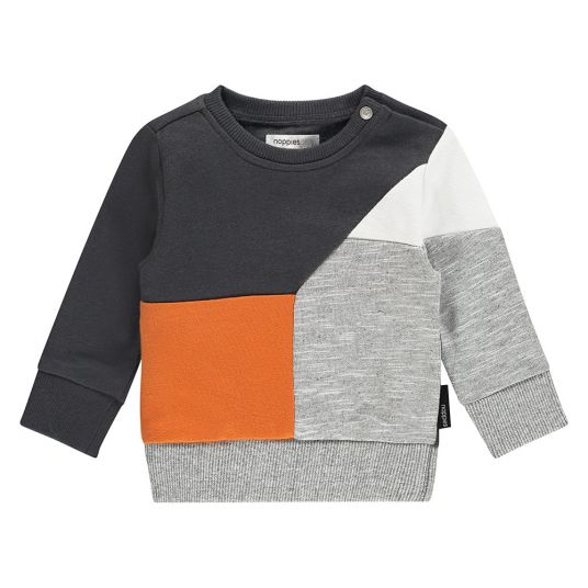 Noppies Sweatshirt Truckee - Orange Schwarz Grau - Gr. 56