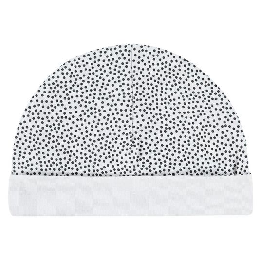 Noppies Reversible cap Marjolein - Dot - White Grey - Size 0 - 3 months