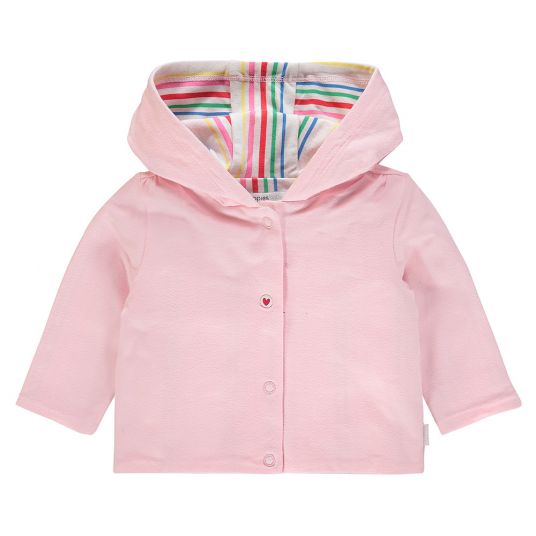 Noppies Reversible jacket with hood Rockford - Stripes Pink Multicolored - Size 56
