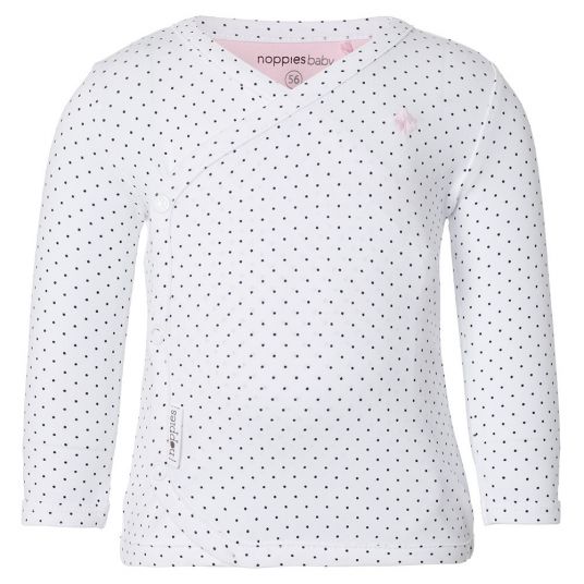 Noppies Wrap shirt long sleeve Kim - polka dots white - size 56