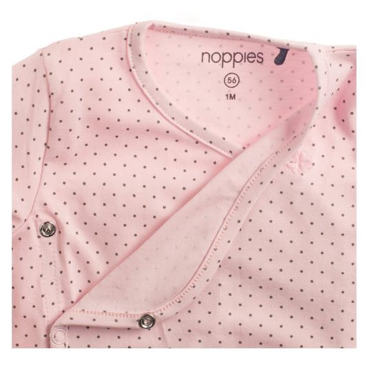 Noppies Wrap shirt long sleeve - polka dots pink - size 68