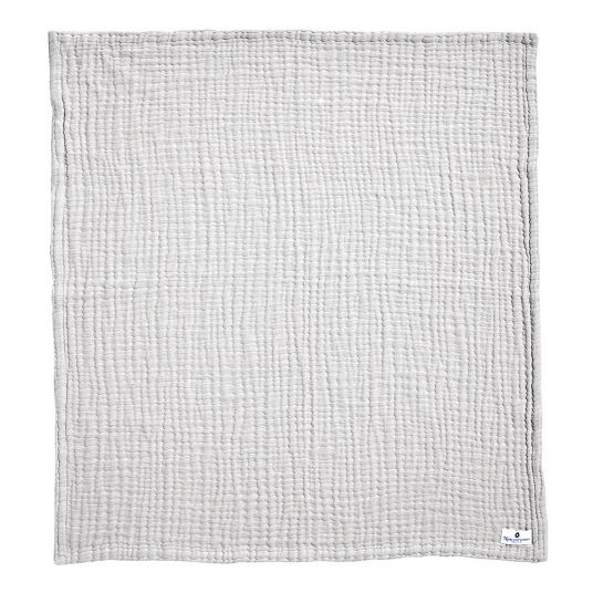 nordic coast company Baby blanket / cuddle blanket muslin- 80 x 80 cm - Grey