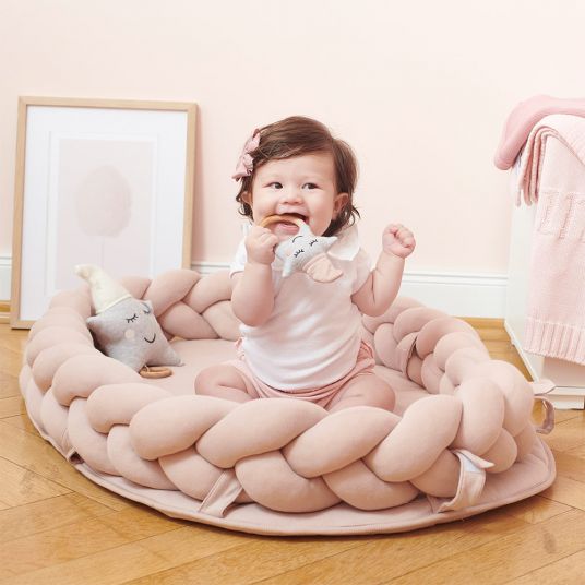 nordic coast company Baby Nest / Cuddle Nest - Woven - Pink