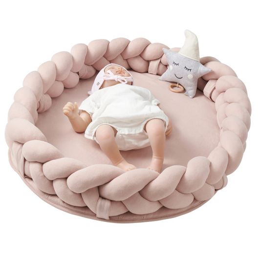 nordic coast company Baby Nest / Cuddle Nest - Woven - Pink