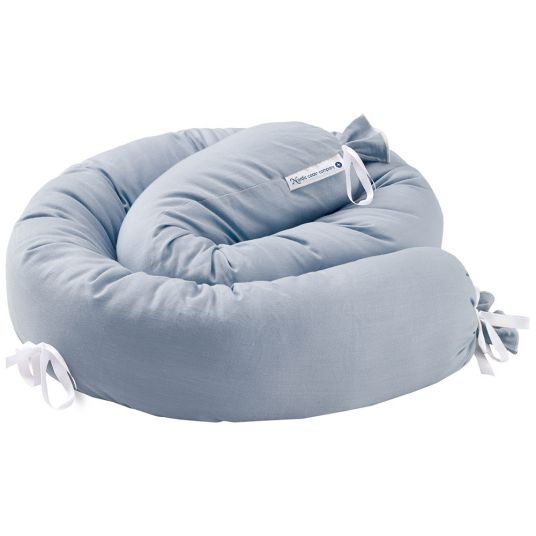 nordic coast company Bed Snake / Nest Roll - Blue