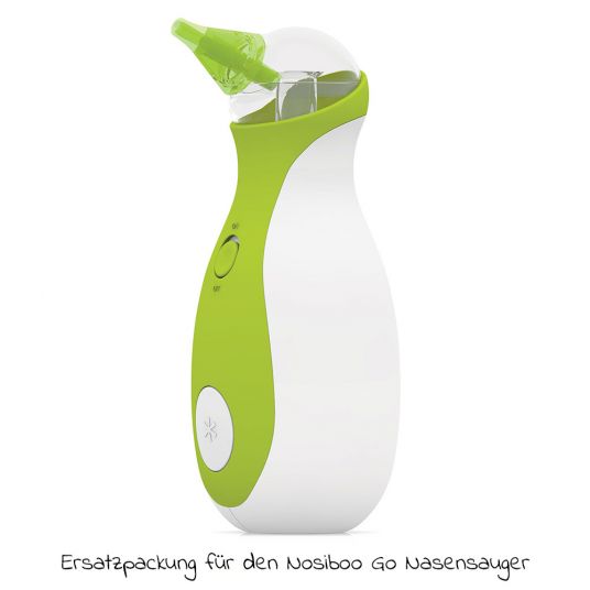 nosiboo Ersatzpackung für elektrischen Nasensauger Go - Grün