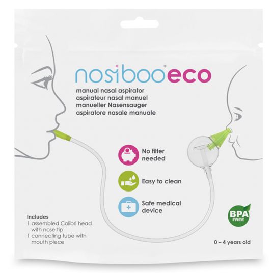 nosiboo Mouth operated nasal aspirator Eco - Green