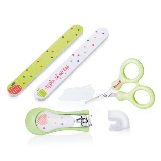 Nuby 4 pcs Nail Care Set Baby Manicure - Little Moments - Green