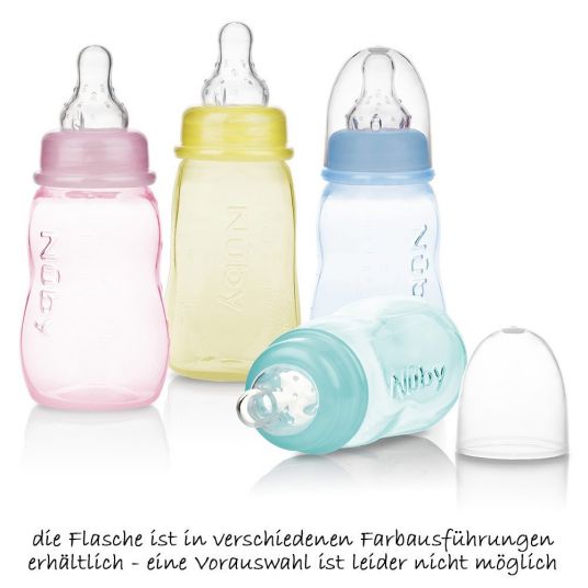 Nuby PP standard bottle 150 ml - silicone Gr.1 milk - different designs
