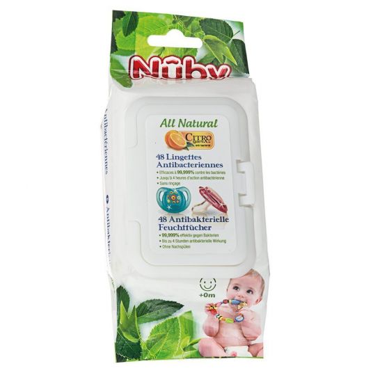 Nuby Cleaning wipes 48-pack Citroganix All Natural Antibacterial