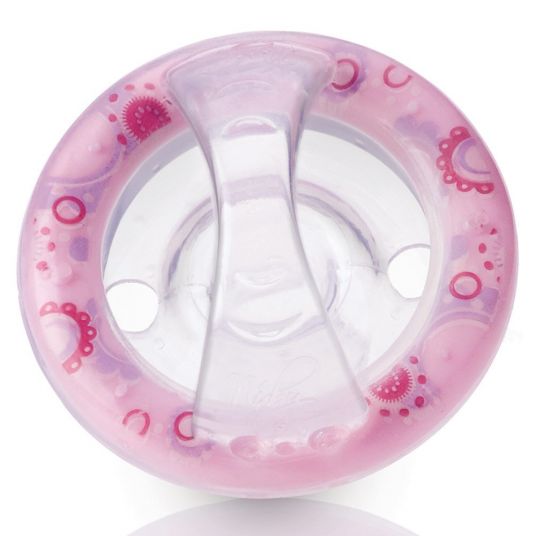 Nuby Pacifier Soft Flex - Silicone from 6 M - Pink