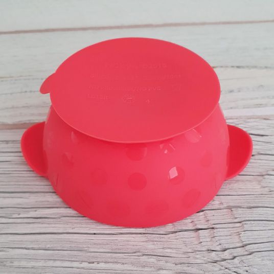 Nuby Silicone bowl with suction cup - Red
