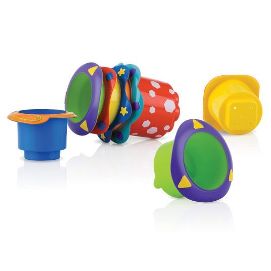 Nuby Game cups 5 pack stackable