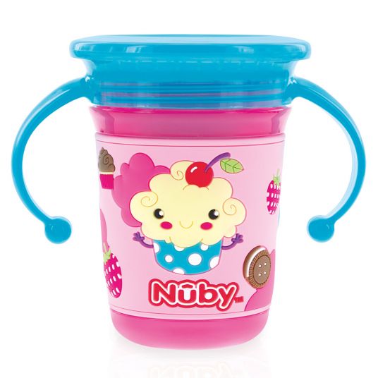 Nuby Tazza da bere 360° Wonder Cup 240 ml - Motivo 3D Candy