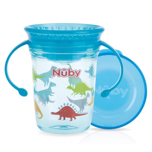 Nuby Trinklern-Becher 360° Wonder Cup 240 ml aus Tritan - Blau